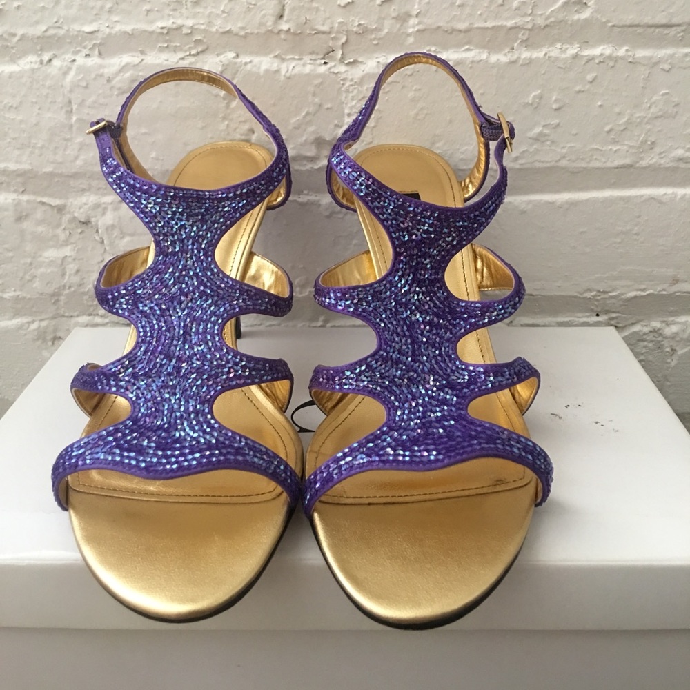 Formal Purple Sequent Caparros Heels!