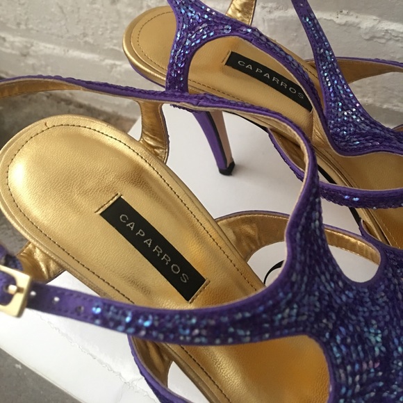 Formal Purple Sequent Caparros Heels! - Picture 4 of 8