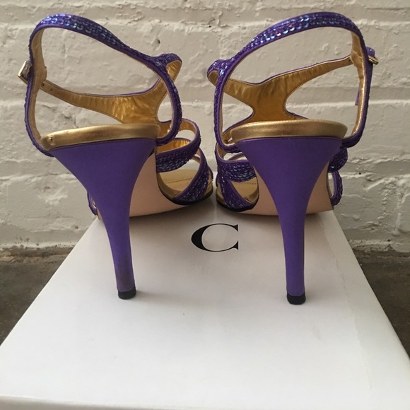 Formal Purple Sequent Caparros Heels! - Picture 6 of 8