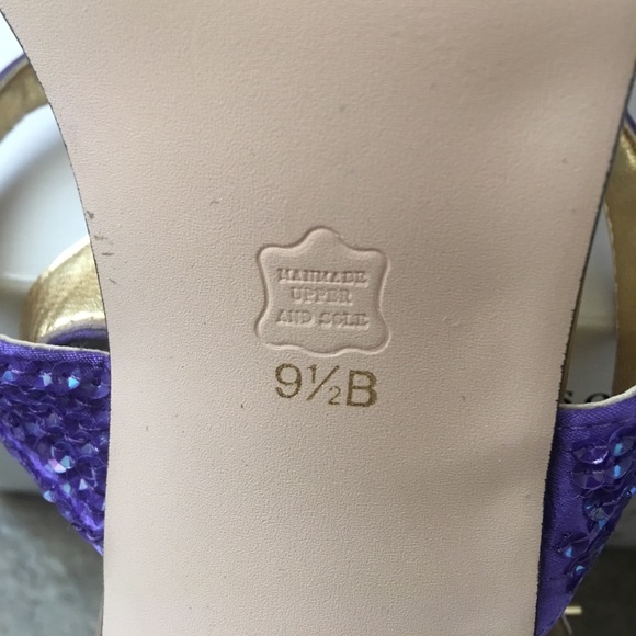 Formal Purple Sequent Caparros Heels! - Picture 8 of 8