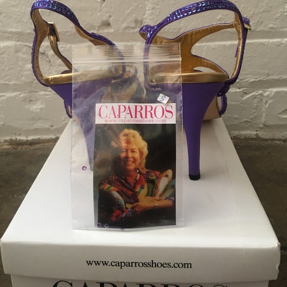 Formal Purple Sequent Caparros Heels! - Picture 3 of 8