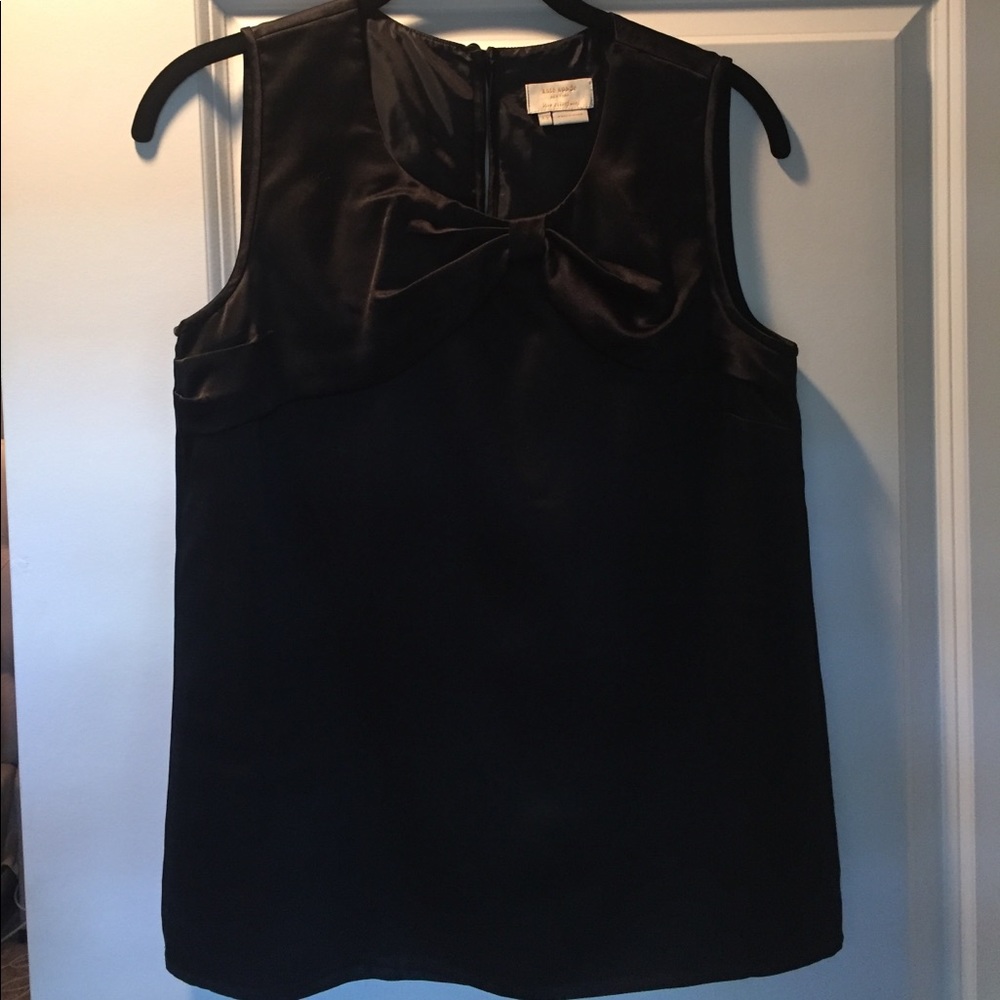 Like new XS black satin kate spade blouse