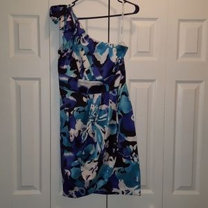 Bisou Bisou plus size one shoulder dress