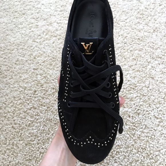 Louis Vuitton black suede sneakers - Picture 3 of 5
