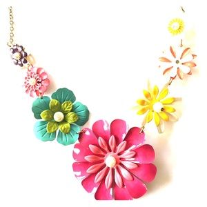 Colorful Flower Necklace