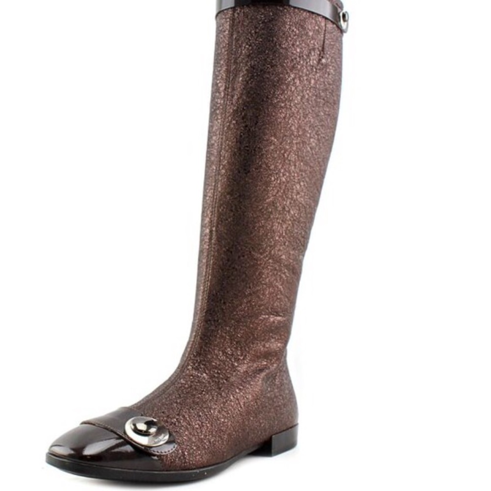 Metallic and Patent Leather boots