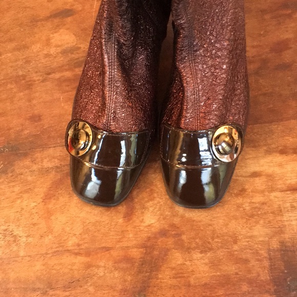 Metallic and Patent Leather boots - Picture 3 of 5