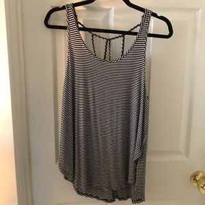 Black and white tank