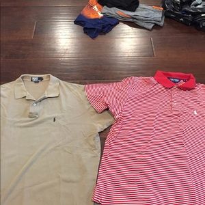 2 men's polo shirts