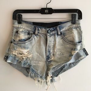 One Teaspoon Bandit denim shorts