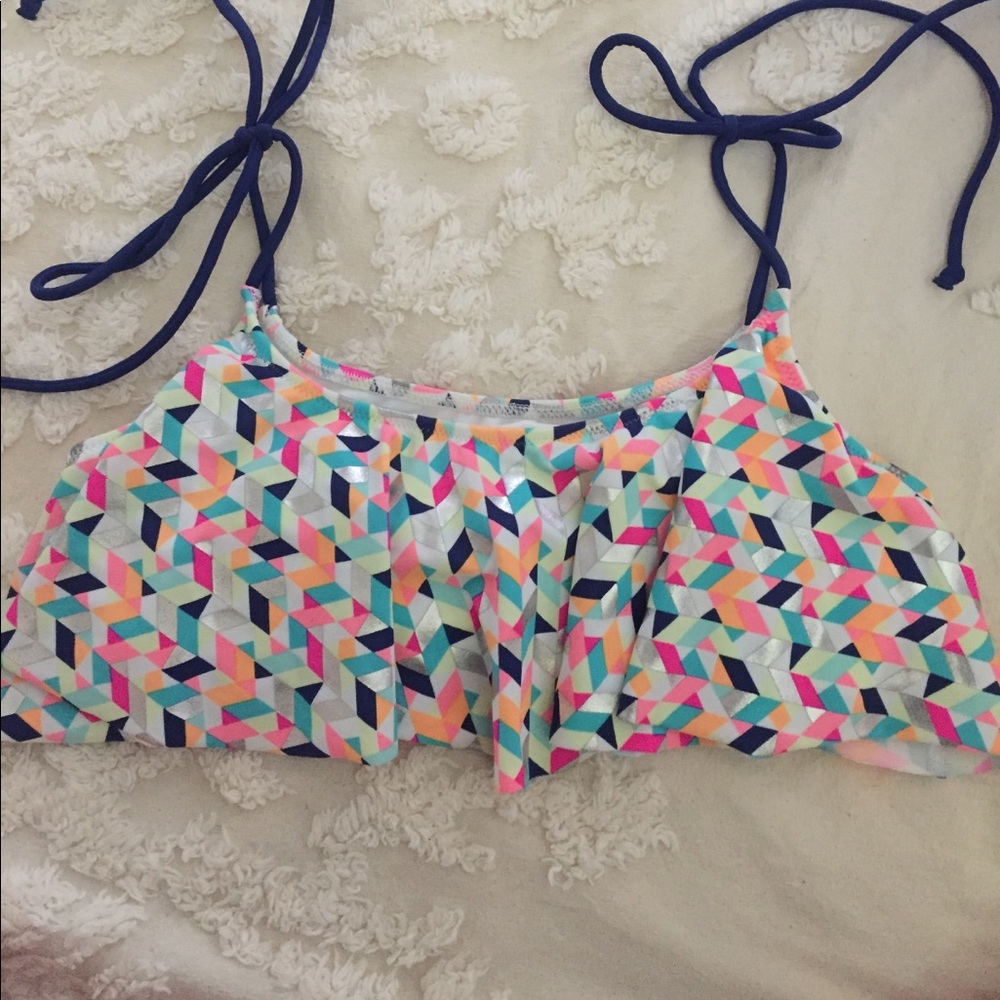 Pink Colorful Bikini Top