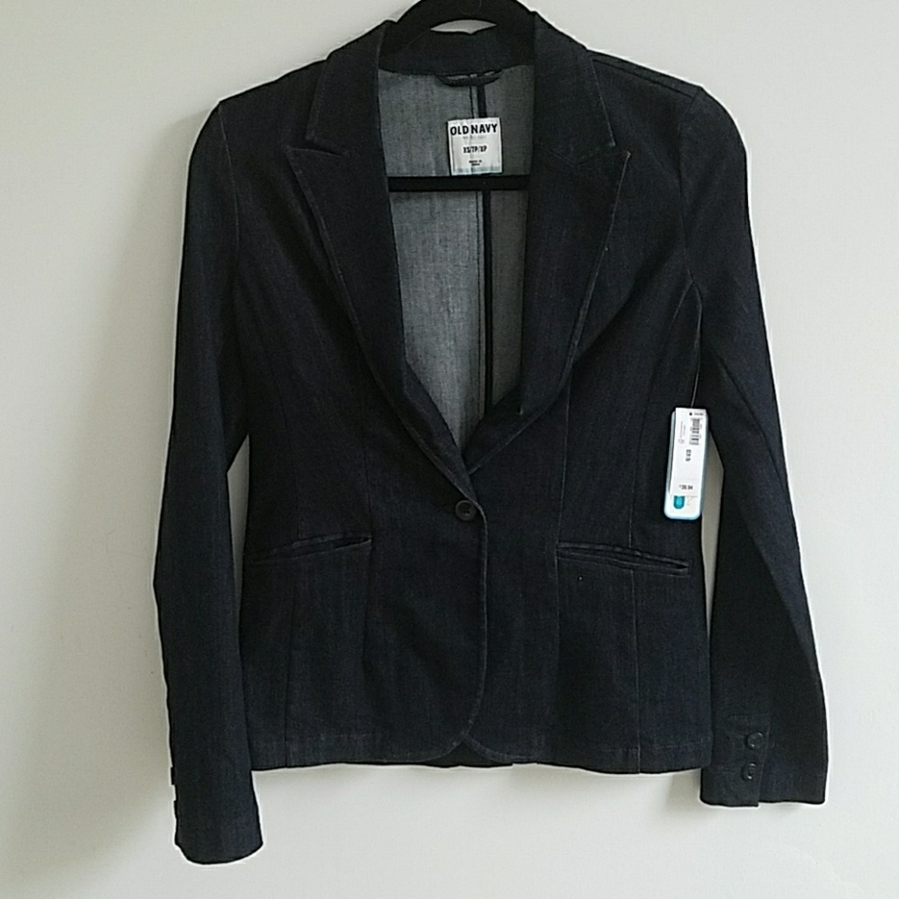 Dark Blue Casual Blazer (Old Navy)