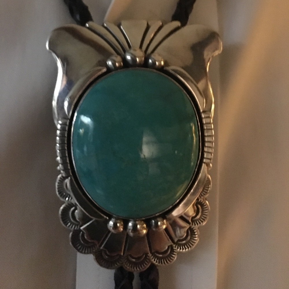 Native American turquoise bolo tie