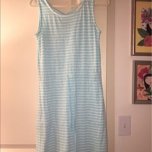Aqua and white the stripe dress