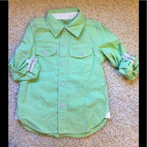 Baby Gap roll sleeve oxford