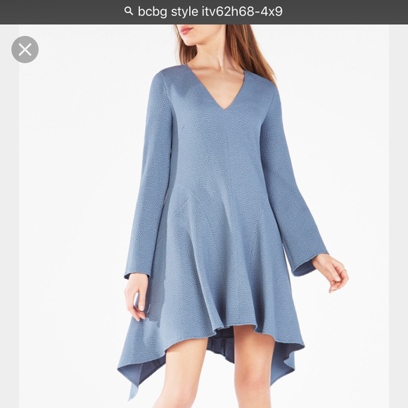 BNWT BCBG Long Sleeve Asymetrical Dress "Robyn" - Picture 3 of 6