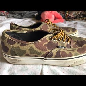 Limited edition camo vans.