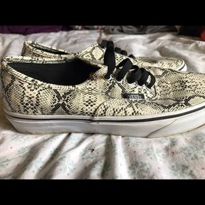 Limited edition snake skin vans.