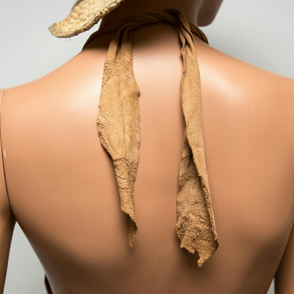 Ingwa Melero Suede Leather Halter Top - Picture 6 of 8