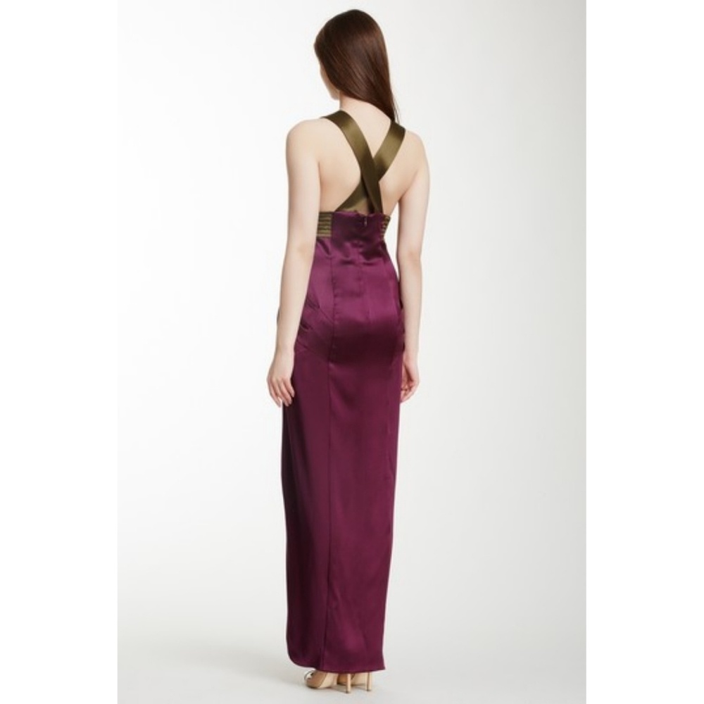 🌟HP🌟 Catherine malandrino chartres colorblock silk gown - Picture 2 of 4