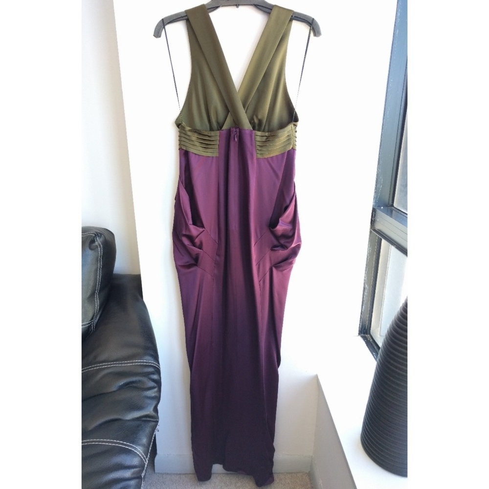 🌟HP🌟 Catherine malandrino chartres colorblock silk gown - Picture 4 of 4