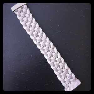 Silver Braided Mesh Bracelet