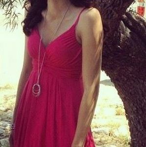 Bright Pink Forever 21 Spaghetti Strap Dress