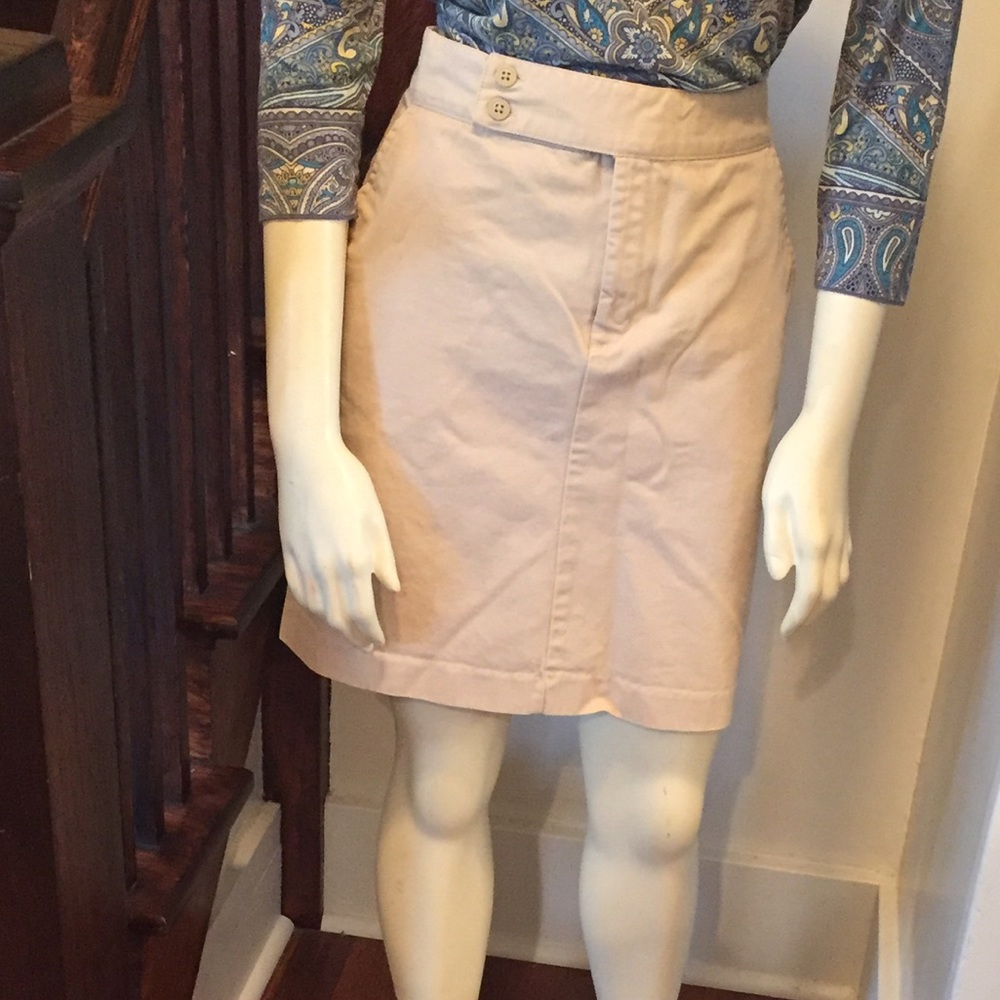 Gap outlet khaki skirt