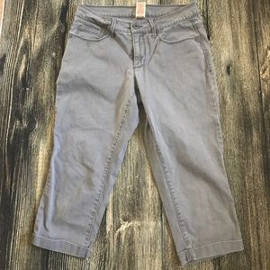 Grey Capri crop pants Faded glory 10