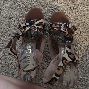 Sam Edelman leopard wedges