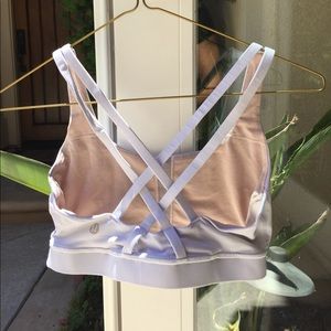 White Lulu Lemon Sports Bra