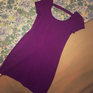Purple bodycon dress
