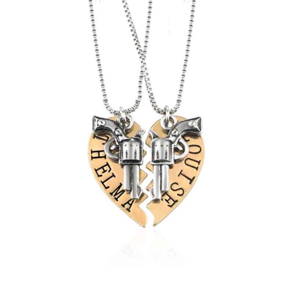 Thelma and louse necklace set