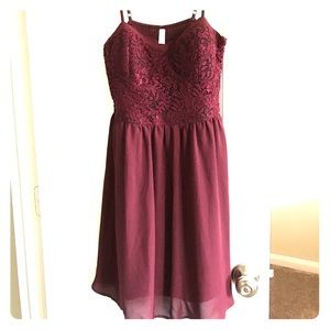 Maroon dress