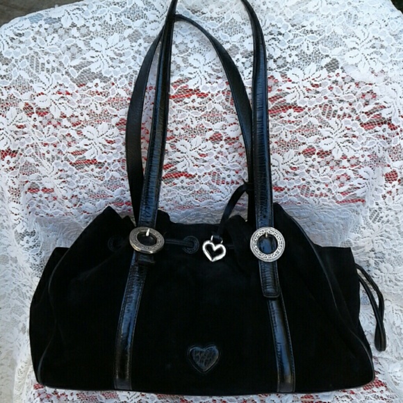 BRIGHTON Handbags - BRIGHTON C973909 CINCLAIR SUEDE SHOULDER BAG