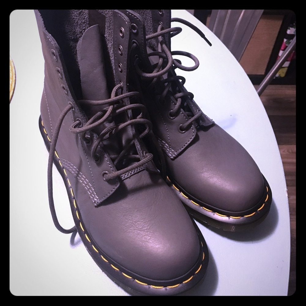 Grey Dr. Martens