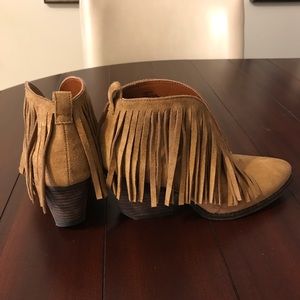 Fringe booties