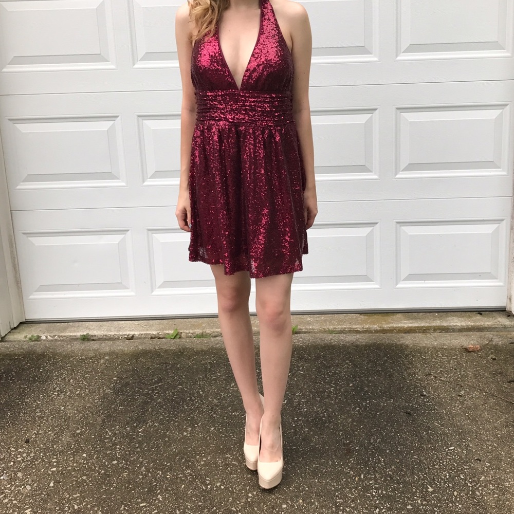 Sparkly Red Forever 21 EXCLUSIVE Dress