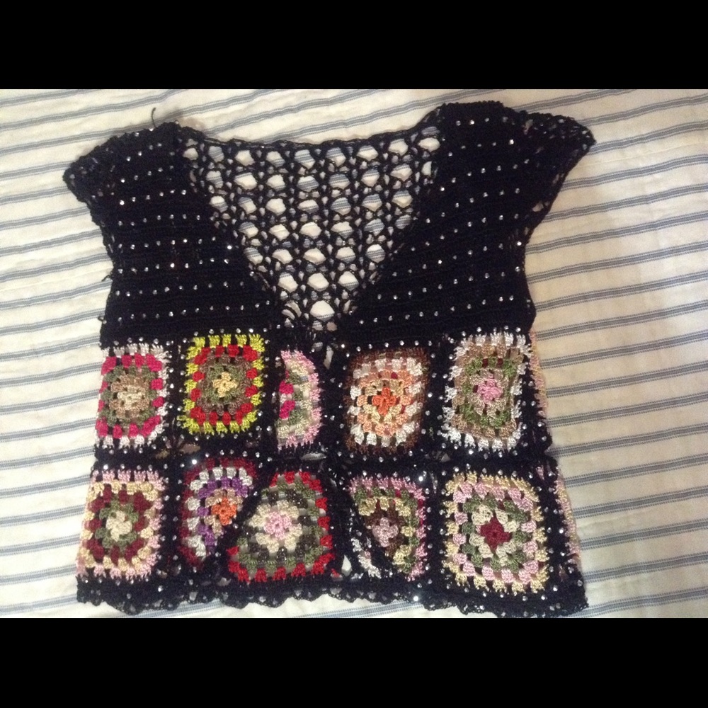 Crocheted vest