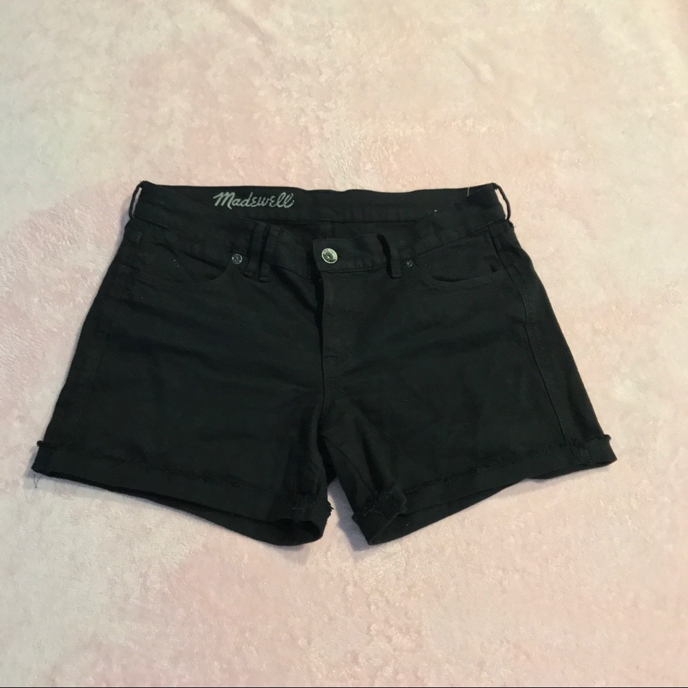 Madewell Black Denim Cutoff Shorts size 27