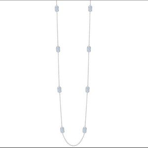 Kendra Scott lace blue agate layering necklace NEW