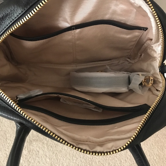 Badgley Mischka Two-Tone Satchel Bag