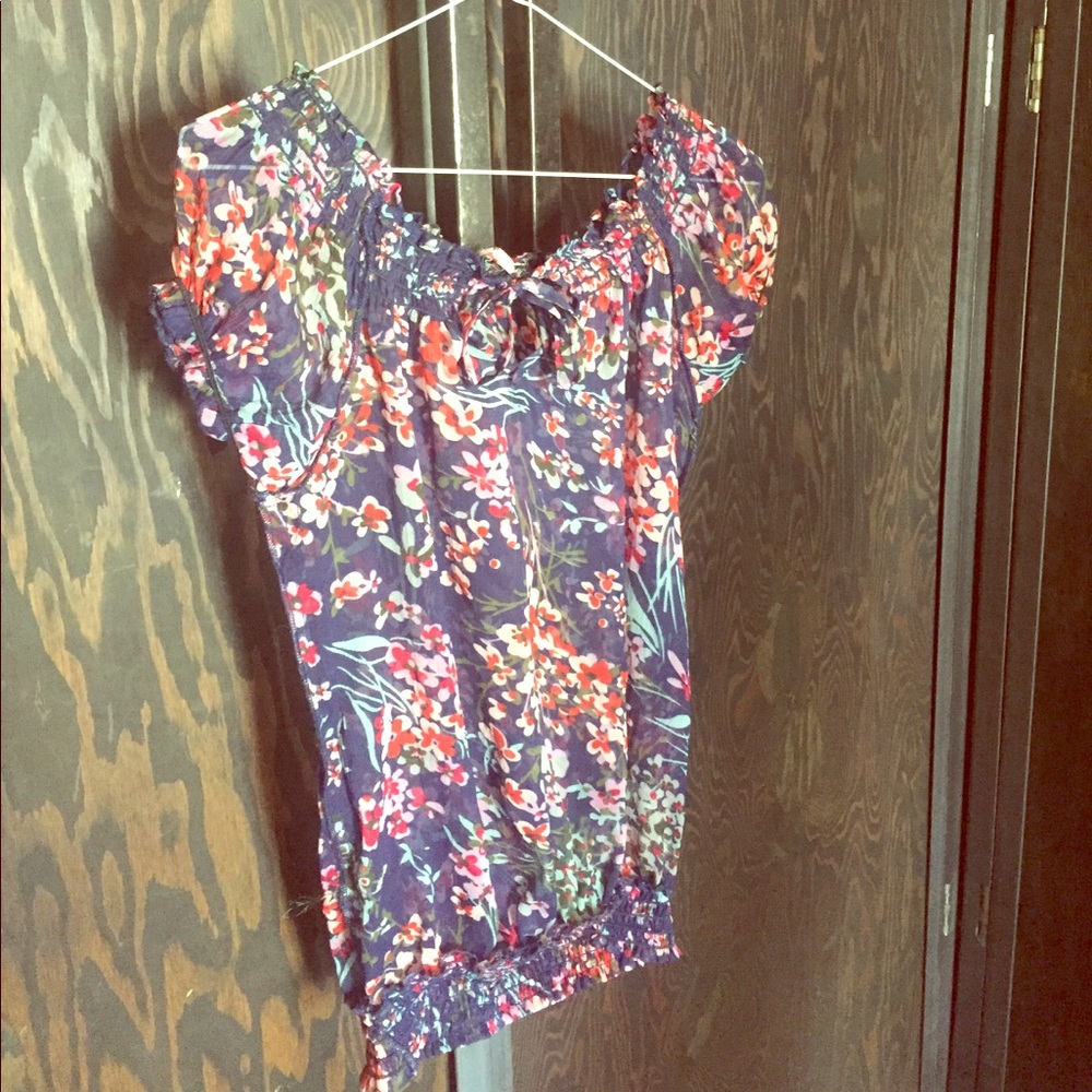 Peasant style blouse, top