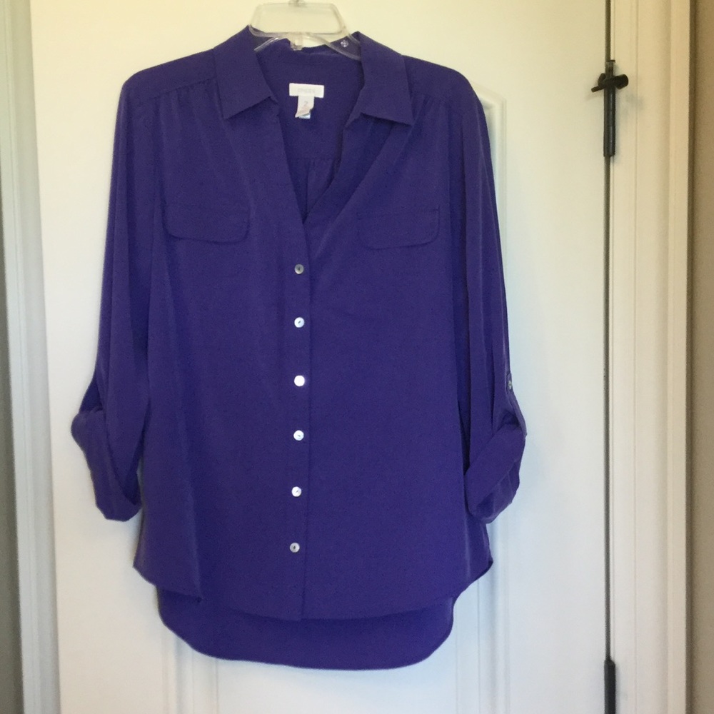 Chico's purple tunic shirt