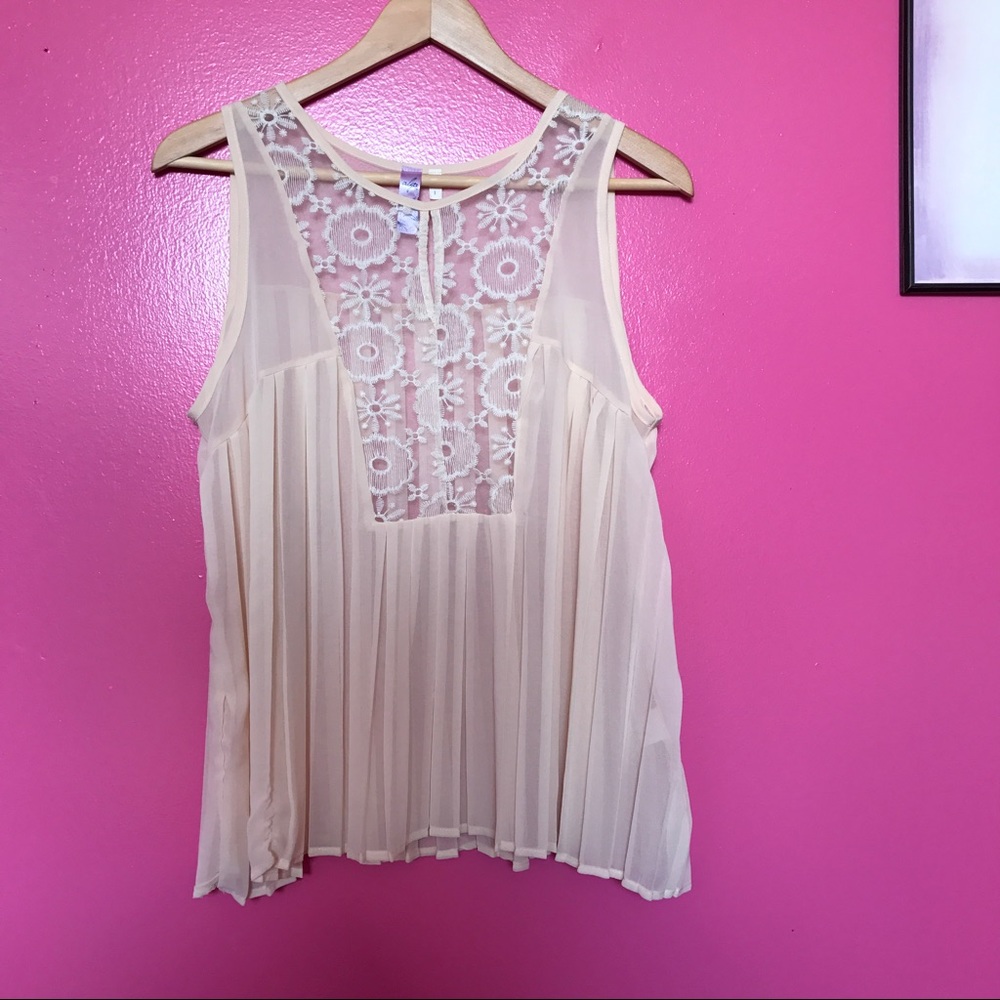 Alya Cream Tank Top