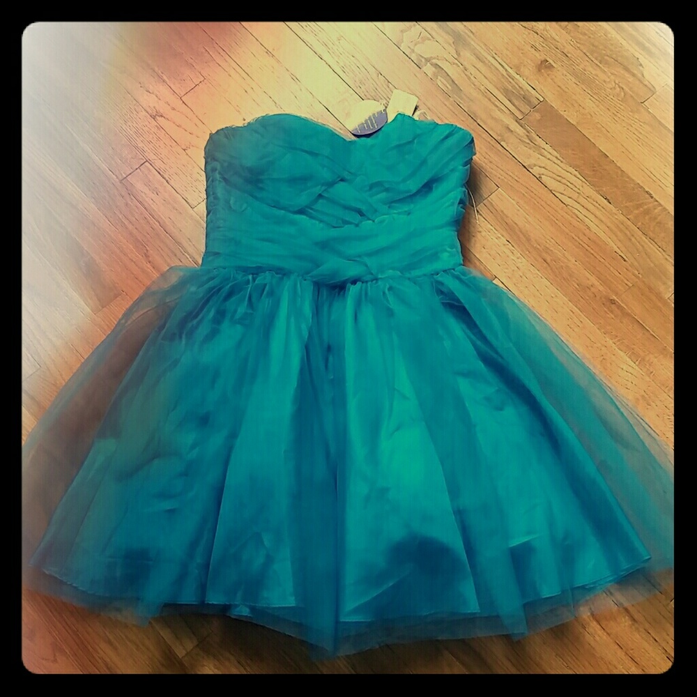 Masquerade Turquoise Party Dress