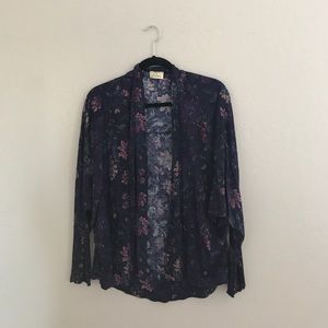 Urban Outfitters Lightweight Floral Cardigan