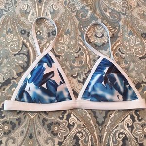 Sexy palm tree print bikini top