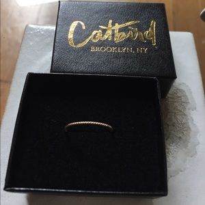 Catbird Twisted Stacker Ring
