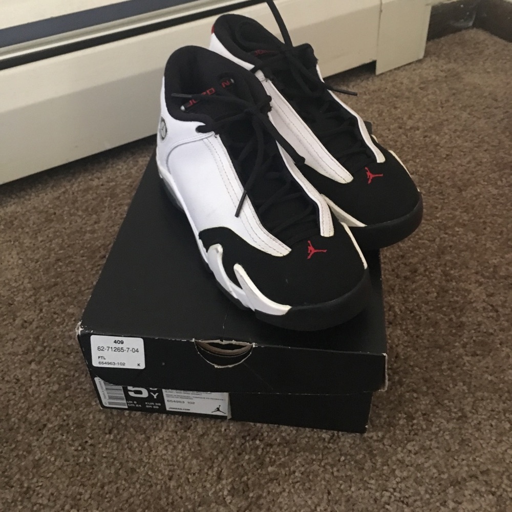 Jordan retro 14s "steel toes"